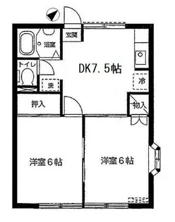 ジュネス本牧【1階】の間取り
