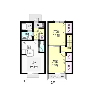 I.Kヒルズの間取り