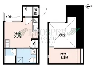ソラーナ新今里【1階】の間取り