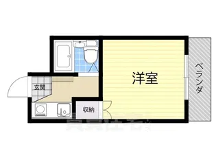 宮之阪第5マンション【1階】の間取り