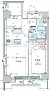 GENOVIA新子安【8階】の間取り