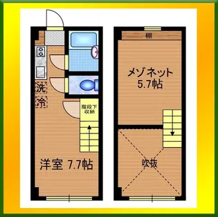 サンフラット田無【2階】の間取り
