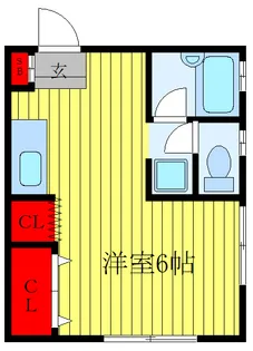 直井マンション【2階】の間取り