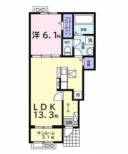 ベル ゼータ【1階】の間取り