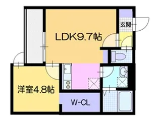 仮)キャットゥーナN21【2階】の間取り