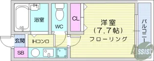 パークハイツ二軒茶屋【4階】の間取り