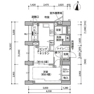 東雲キャナルコートCODAN14号棟【14階】の間取り