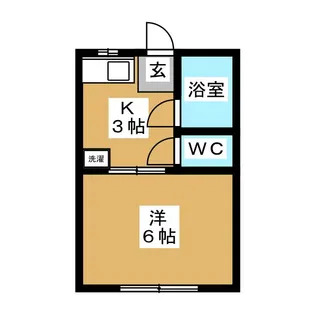 コーポ千世田【1階】の間取り