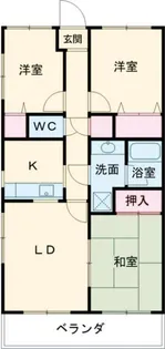 イーストヒルズ長岡【2階】の間取り