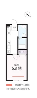クワイエット クラブ ハウス ミックス三ツ沢下町2【2階】の間取り
