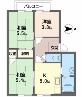 タモサーチC【1階】の間取り