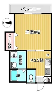 サンエート【1階】の間取り