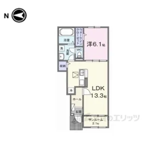 アルモニー【1階】の間取り
