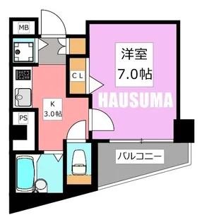 スカイコート池袋第7【6階】の間取り