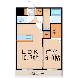 メルローズ札元【2階】の間取り