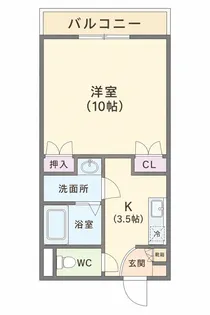 プチットフルール【3階】の間取り