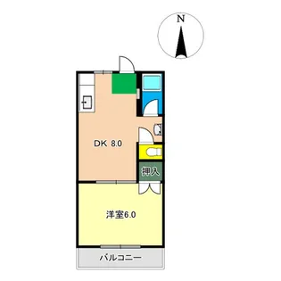 福井コーポ【2階】の間取り