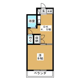 リベルテ南台【1階】の間取り