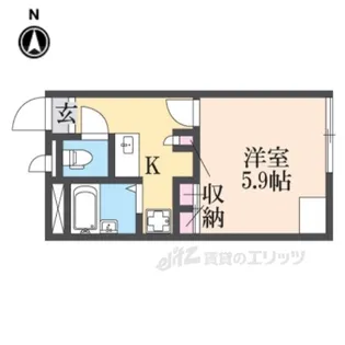 レオパレスchuTTi【1階】の間取り
