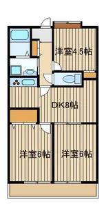 パッサージ富士見【3階】の間取り