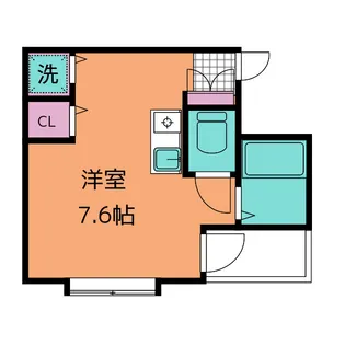 コーポ末吉【1階】の間取り