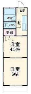 スカイビュー矢作【2階】の間取り