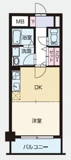 クラッセ博多駅南【6階】の間取り
