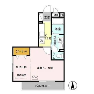 トレビナ与野本町【2階】の間取り