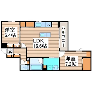 K-crat【3階】の間取り