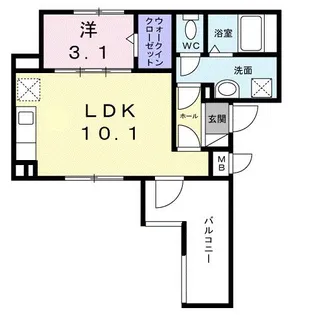カーサ アヴァンツァーレ【3階】の間取り