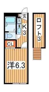 フェリオ柏【2階】の間取り