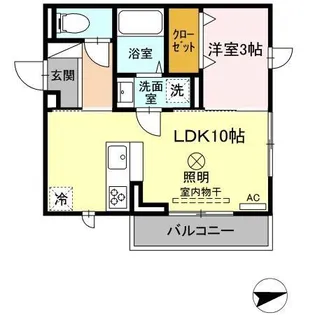 メルヴェール【3階】の間取り