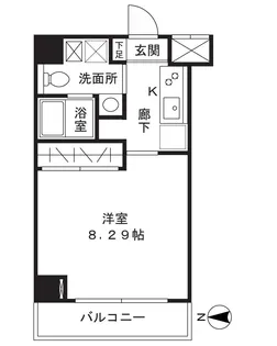 ランドポート【4階】の間取り