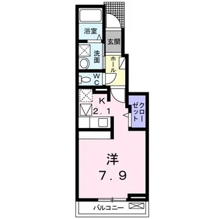 グレイスヒル【1階】の間取り
