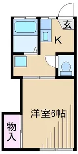 若葉ハイツ【2階】の間取り