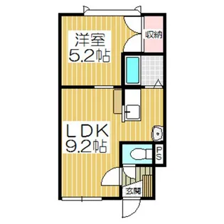 ガイア緑町【2階】の間取り