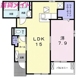 M・プラム IV【1階】の間取り
