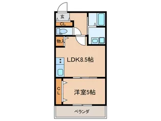 SK Residence 新田【3階】の間取り