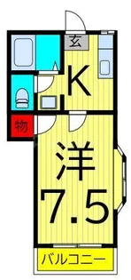 ハイツ小日向【2階】の間取り