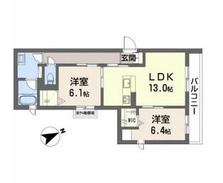シャーメゾンMons【2階】の間取り