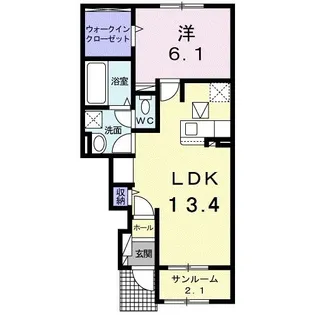 ティエラ ボニート B【1階】の間取り