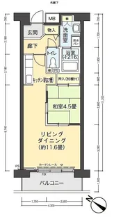 フロール山田町第3【3階】の間取り