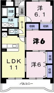 ヴィラ・クラッセ 広【4階】の間取り