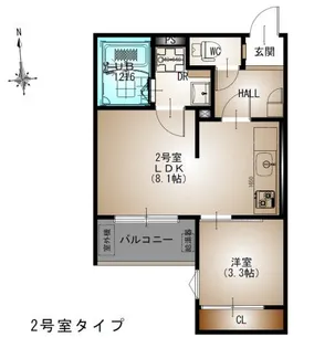 REGALEST DS UJINA【3階】の間取り