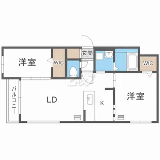 ヴィアラ山の手77【4階】の間取り