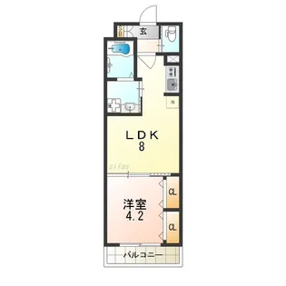 H-maison歌島橋IV【1階】の間取り