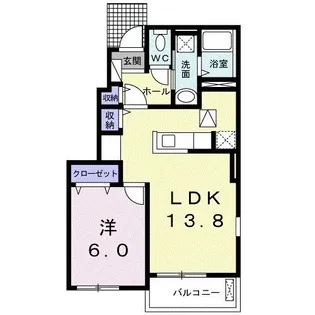 フロラシオン II【1階】の間取り