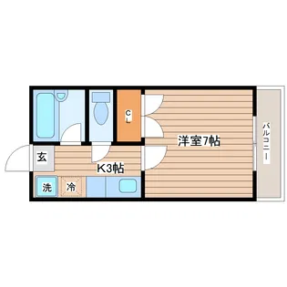 メゾンドール台原【2階】の間取り
