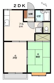 アグレスト【1階】の間取り