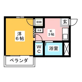 ラポールトリス【2階】の間取り